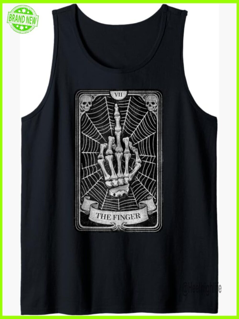 Spiritual Goth Tarot Tank Top Y2K Streetwear Mystical Esoteric